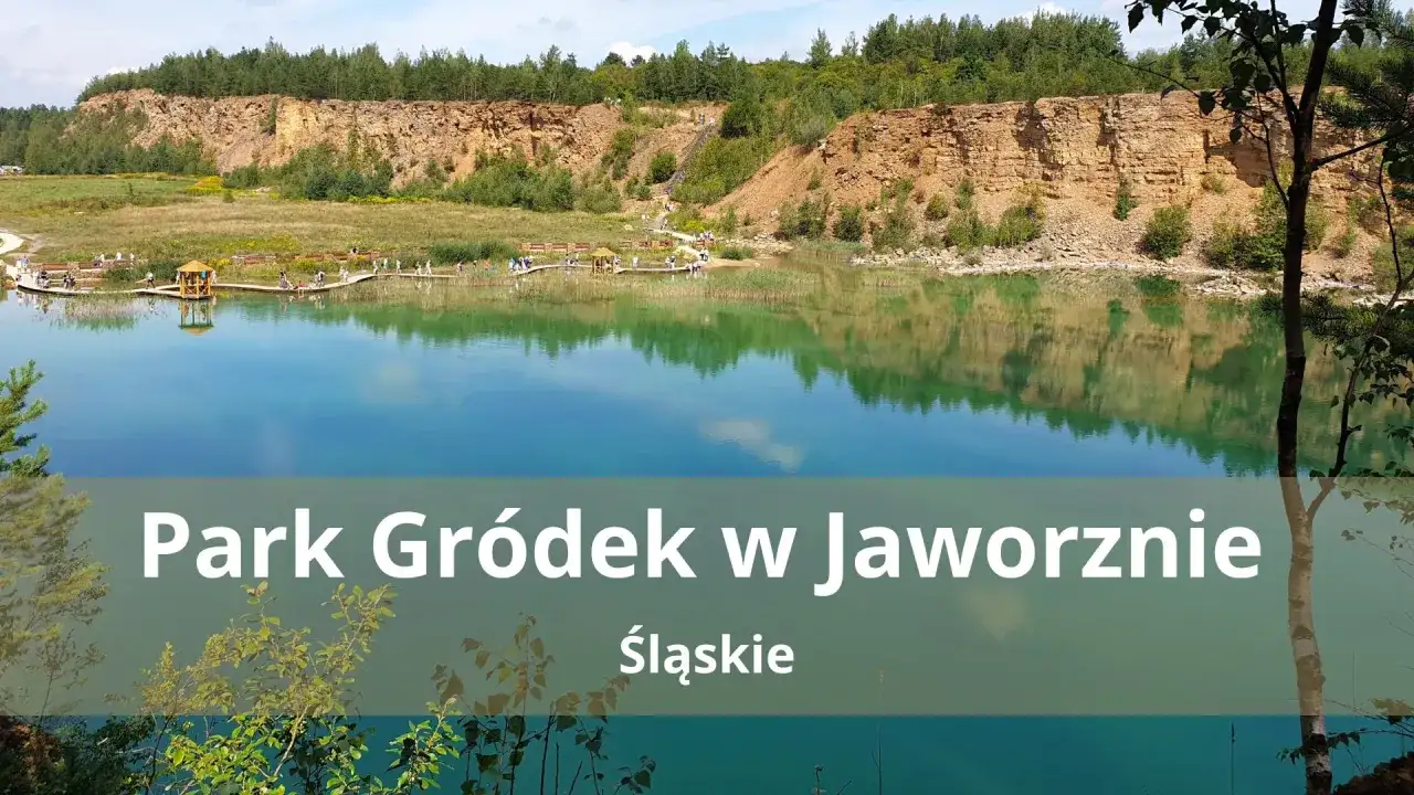 Lazurowe jezioro turkusowe w Parku Gródek w Jaworznie, nazywane "polskimi Malediwami", zachwyca kaskadami i kamieniołomem.